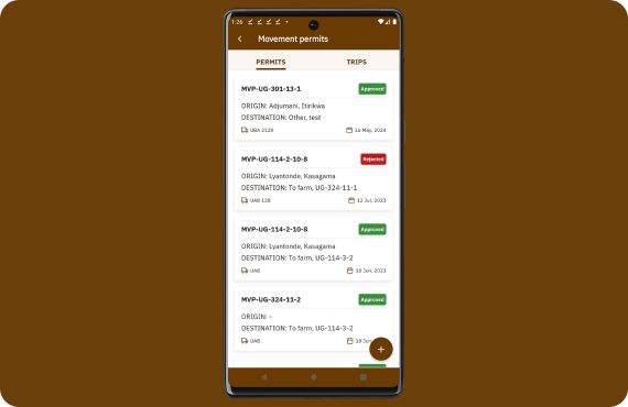 Livestock Movement Register